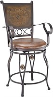 Powell Company Copper Counter Stool, Brown