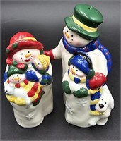 Whimsical FIGI "The Frosts" Snowman Family