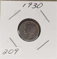 1930P Mercury Dime