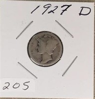 1927D Mercury Dime