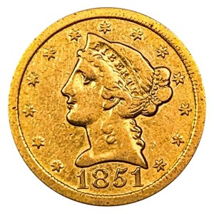 1851-O $5 Gold Half Eagle