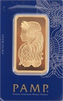 PAMP SUISSE FORTUNA 50 GRAM FINE GOLD BAR