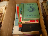 Box of music books and sheet music