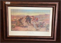 'The Cinch Ring' by CM Russell Framed Print