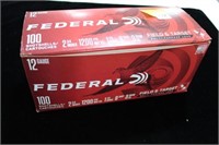 100 ROUNDS FEDERAL 12 GA. SHOTGUN SHELLS