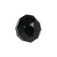 Betts Glass Black Beads Faceted 8mm 10pc