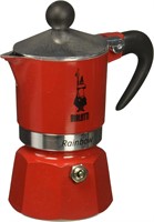 NEW $55 Rainbow Espresso Maker, Color: Red