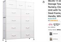 WLIVE 11-Drawer Dresser, Fabric Storage