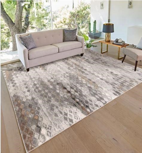 BRIO AREA RUG 7´10" X10" MATERA GREY  RET.$100