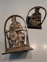 Brass Michelangelo Moses Bookends. Living room