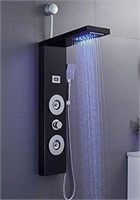 Rovogo Retrofit Shower Panel With Led Lights Rain