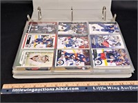 BINDER OF ASSORTED HOCKEY CARDS