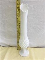 Tall Milk Glass FENTON Vase