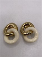 SIGNED GIVENCHY CLIP ON EARRINGS