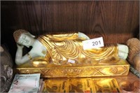 ASIAN RELIGIOUS RECLINED STATUE