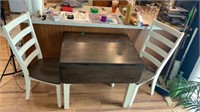 Dinette Drop Leaf Table with 2 Chairs