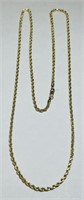 10KT YELLOW GOLD 3.70 GRS 24INCH ROPE CHAIN