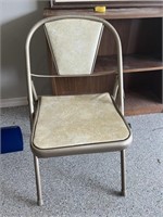 Tan Metal Chair