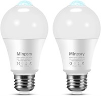 NEW / Motion Sensor Light Bulbs, 2 pack