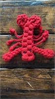 Rope Lobster Dog Toy 8”