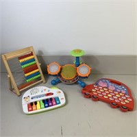 Toy Lot 9- Drum Set, Activity Games