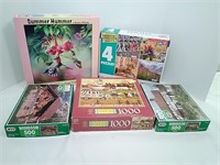 Jigsaw Puzzle Assortment Lot of 5