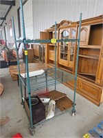 WIRE SHELVING ON CASTORS