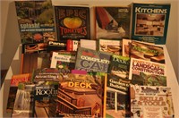 Assortment of DIY books/magazines