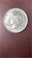 1924 Peace silver dollar