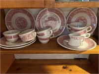 Syracuse red & white dishes