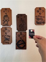 Wood Clock Faces