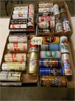 8 Flats of Mostly 16 oz. Pull Tab Beer Cans  -