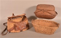 Three Various Vintage Woven Items.