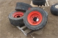 (4) Samson 12-16.5 Tires on Bobcat Rims