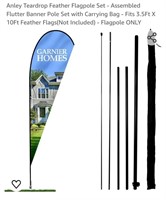 Teardrop Feather Flagpole w/ Carrying Bag - Fits