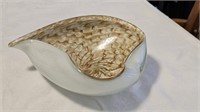 Unique Organically Shaped Art Glass Bowl