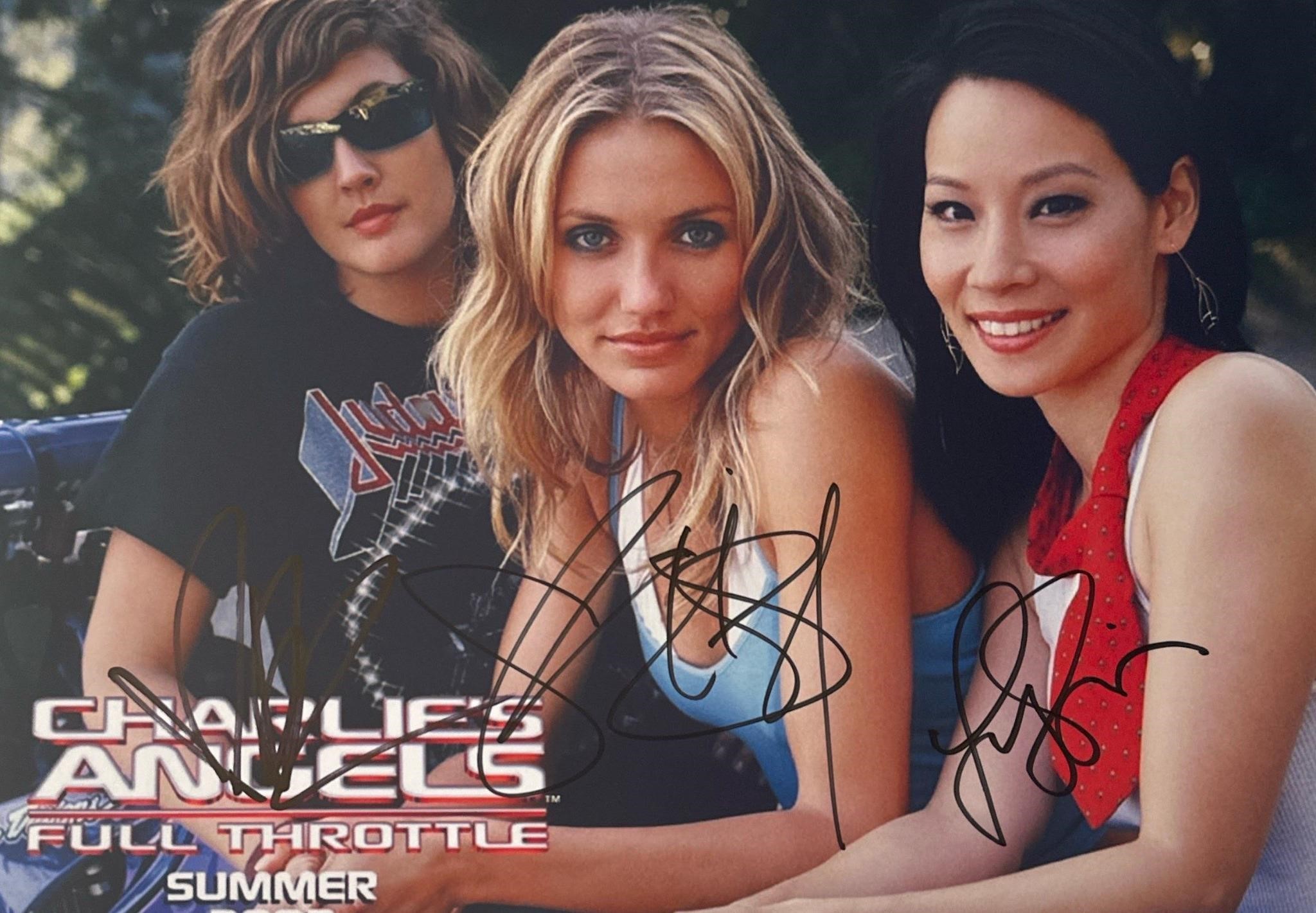 Autograph COA Charlie's Angels Photo