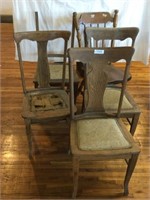 5 pcs. Antique Chairs - Rough