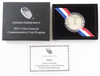 2013 5 STAR GENERALS PROOF CLAD HALF DOLLAR