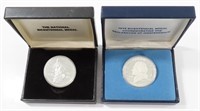 TWO 1976 BICENTENNIAL COMMEMORATIVE MEDALS