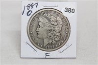 1887O F Morgan Dollar