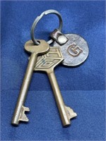 Antique Brass skeleton keys