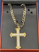 Stainless Steel Cross necklace chunky
