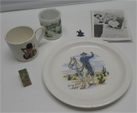 LOT OF HOPALOG CASSIDY ITEMS INC. PLATE-MUG &