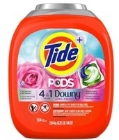 104-Pk Tide PODS with Downy, Liquid Laundry