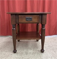 Side coffee table & drawer - size 24" x 26" x 25"