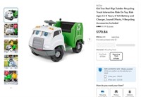 B353  Kid Trax Real Rigs Toddler Recycling Truck