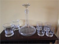 Etched Glass Decanter & More