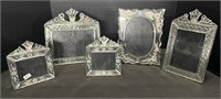 Vintage Etched Mirror Picture Frames.