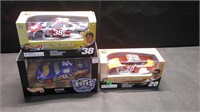 NASCAR 1:24 SCALE DIECAST CARS, LOT OF 3